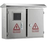 Outdoor Electrical Box, 3 Phase Photovoltaic Distribution Box with Mounting Plate,