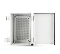 Outdoor Electrical Box,Plastic Junction Box,3.9" x 5.9" x 2.75"Electrical Box, IP67 Waterproof Dustproof Project Enclosure,with Mounting Plate Universal Wall Bracket Outdoor Junction Box…