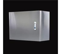 Outdoor Electrical Box, Stainless Steel Junction Chest with Metal Locks, Universal Electrical Equipment Enclosure Chest for Factories/Workshops (size_name H x W x D 12x18x6IN/T 1.2MM)