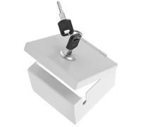 Outdoor Electrical Box Wall Mounted Network Outlet Protector with Lock | Iron Construction, Tool-free Setup, Anti-unplugging Design, Two Keys, Helps Limit Access around Wall Outlets and Cables