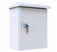 Outdoor Electrical Box Waterproof IP65, Steel Electrical Enclosure with Mounting Plate, Wall Mounted Lockable Junction Box for Indoor/Outdoor(30x25x15cm/12X10X6in)