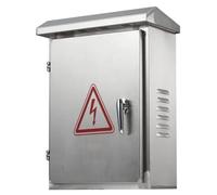 Outdoor Electrical Box with Waterproof Design and Stainless Steel Lock, Ideal for Industrial Use, Dimensions 50x60x30cm, Dual-Slope Cover for Superior Protection