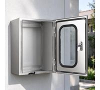 Outdoor Electrical Enclosure Box, Metal Electrical Project Junction Box | Full Seam Welded, Foam Seal, Cut-out Back, Wall-mounted, Suitable for Various Settings(40*50*25cm/15.7*19.7*9.8in)