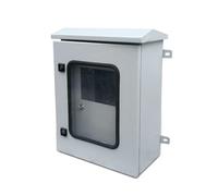 Outdoor Electrical Enclosure, Lockable Metal Junction Box, Weatherproof Cold-Rolled Steel Wall Mount Project Case for Safe Wiring and Connections