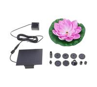 Outdoor Elegant Water Lilies Solar Power Fountain Pumps With High Efficiency Panel Suitable For Pond Garden Decoration Sunlight Drivens Pumps