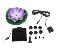 Outdoor Elegant Water Lilies Solar Power Fountain Pumps with High Efficiency Panel Suitable for Pond Garden Decoration Sunlight Drivens Pumps