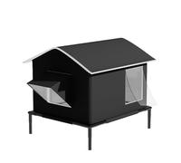 Outdoor Elevated Warm Cat House Outdoor Warm Cat Nest, Four Seasons Universal, Large Size Insulated, Foldable, Waterproof