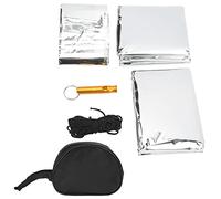 Outdoor Emergency Blanket Thermal Insulation Survival Blanket Sleeping Bag Tent Field Survival Equipment for Camping Hiking and Emergency Situations PET Aluminum Film Gold Color
