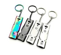 Outdoor Emergency Survival Whistle for Camping and Hiking, 4 pack Stainless Steel Lifesaving Whistle, 150 Decibels With Less Effort survival whistle loudest