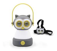 Outdoor Equipment LED Camping Lantern & Headlamp Set for Kids, FANT.LUX Battery Powered Night Light for Emergency, Hurricane, Lightweight Tent Lamp for Children (Owl Set)