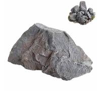 Outdoor Essentials Outdoor Faux Rock Cover,PU Foam Artificial Landscape Boulder Enclosure, Fake Decorative Landscaping Fiberglass For Landscaping, Yard Décor, & Gardens(32x25x17cm)