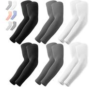 Outdoor Essentials UV Sun Protection Compression Arm Sleeves - Tattoo Cover Up - Cooling Athletic Sports Sleeve for Football