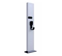 Outdoor EV Charger Pedestal Mount for New Energy Vehicles, Easy Installation with Hook, Compatible with Most Chargers