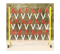Outdoor Expandable Mobile Barricade, Folding Industrial Mobile Safety Barrier, Retractable Driveway Security Gate with Casters for School Crowd Control (Color : Rosso, Size : 47x39in)