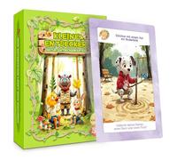 Outdoor Explorer Cards for Children from 5 Years - 55 Playing Cards + Sticker Sheet & Turntable - Wipe Clean, Robust & FSC Certified - Ideal for on the Go