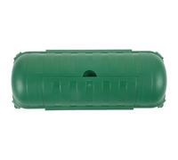 Outdoor Extension Cord Box for Awg14 16 18 Cords, Green | Lightweight Two Way Structure, Protects Dirt and Debris, Quick Installation, Indoor Underground Cabling