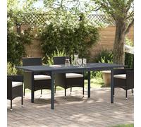 vidaXL Outdoor Dinner Table Folding Anthracite 210 x 90 x 73 cm Steel, Elegant S