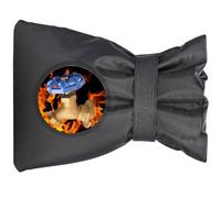 Outdoor Faucet Covers for Winter Freeze Protection, 1 Pack 7.9" H x 5.5" W Outdoor Spigot Winter Cover, Reusable Insulated Faucet Covers Made of 420D Waterproof Oxford Fabric, Black