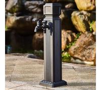 Outdoor Faucet Freestanding Garden Water Column Floor Mount Water Tap with 15M High Pressure Water Pipe Weatherproof Yard Hydrant Water Feature Fountain,110Cm (85Cm)