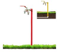 Outdoor Faucet Freestanding Water Column Hose Bib Water Spigot Floor Mount Water Tap
