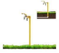 Outdoor Faucet Freestanding Water Column Hose Bib Water Spigot Floor Mount Water Tap