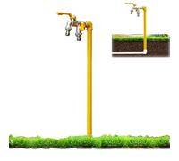 Outdoor Faucet Freestanding Water Column Hose Bib Water Spigot Floor Mount Water Tap