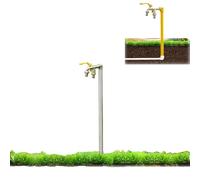 Outdoor Faucet Freestanding Water Column Hose Bib Water Spigot Floor Mount Water Tap