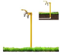 Outdoor Faucet Freestanding Water Column Hose Bib Water Spigot Floor Mount Water Tap