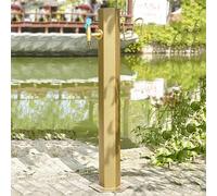 Outdoor Faucet - Frost Free Water Spigot for Vertical Gardens, Floor Mount Hose Bib Prevents Freezing
