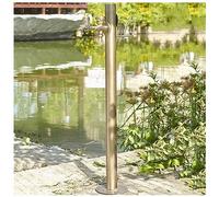 Outdoor Faucet Garden Fountain, Frost Proof Brass Hydrant with Hose Bibb, Ideal for Yard Irrigation, Car Wash, and Flower Watering