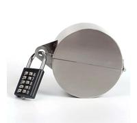 Outdoor Faucet Lock Cover with Combination Password,Stainless Steel Hose Bib Protector for Garden Tap Security,No Key Required,Silver Finish for Home and Yard Water Conservation