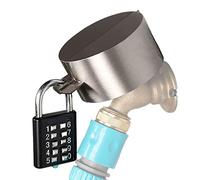 Outdoor Faucet Lock System, Gate Valve LockoutDevice, Prevent Water Theft by Cover and Code Lock, Stop Unauthorized use Vandalism, Faucet Protection Outdoor, Kitchen, Garden Hose Tap Faucet Lock Anti