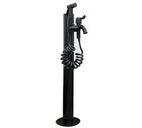 Outdoor Faucet Vertical Garden Water Column, 304 Stainless Steel Cylindrical Freestanding Hose Stand Proof Outside, Outdoor Floor Mounted Water Tap, Water Feature Fountain