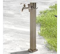 Outdoor Faucet Vertical Garden Water Column Freestanding Hose Stand Frost Free Water Spigot Outside Faucet Hose Spigot-Water in from Bottom-60-A