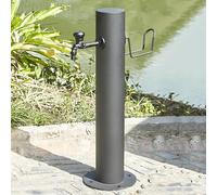 Outdoor Faucet Water Column Stainless Steel Pillars with Base, Freestanding Hose Stand Freeze Proof Outside, Vertical Garden Water Column, Fountain for a Beautiful Garden