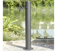 Outdoor Faucet Water Column Stainless Steel Pillars with Base, Freestanding Hose Stand Freeze Proof Outside, Vertical Garden Water Column, Fountain for a Beautiful Garden Space