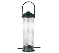 Outdoor Feeder - Attract Wild People All Year Round | Grease Ball With Easy Fill Roof Galvanised Mesh Support | For Small Sparrows Tits