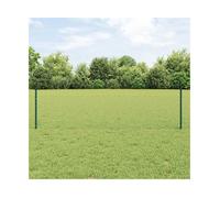 Outdoor Fence Panel Green Steel 2500x2.7x50cm Powder-Coated Hexagonal Garden Set