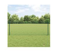 Outdoor Fence Panel Green Steel & PVC Hexagon 2500x2.7x80cm Powder-Coated Rolls