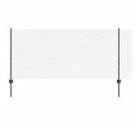 Outdoor Fence Panel Roll Green 10000x2.7x100cm Powder-Coated Steel PVC Garden XL