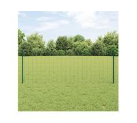 Outdoor Fence Panel Set Green Steel 2500x2.7x80cm Powder-Coated Euro Style Heavy