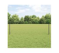 Outdoor Fence Panel Set Grey 5000x2.7x60cm Steel PVC Powder-Coated Roll Privacy