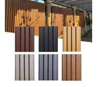 Outdoor Fence Panel Wooden & Plastic Composite for Garden Patio Courtyard & Interior Décor - Durable Weather Resistant Easy Installation Modern Design