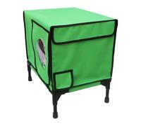 Outdoor Feral Cat House - Elevated Weatherproof Shelter | Insulated Pet Nest with Escape Hatch | Cozy Wooden Cat House for Barn Porch Yard Garden Balcony | Safe Haven for Stray Cats