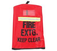 Outdoor Fire Extinguisher Cover with Reflective Strip and Quick Access | Cloth Sleeve, Vivid Red Finish, Slip-on Fit for Hydrant Carts, Construction Sites and Public Spaces