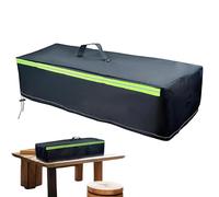 Outdoor Fire Pit Cover - Rectangular Shield 75 x 25 x 22 cm, Oxford Fabric Protection, Waterproof Windproof Design with Bright Safety Strips | Patio Lawn Garden Table Cover