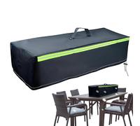 Outdoor Fire Pit Cover - Waterproof Windproof Oxford Cloth, Rectangle Fire Table Cover for Protection, Perfect for Garden Backyard Farm Pathway Driveway Patio Lawn Courtyards Balcony Outdoor Furniture