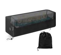 Outdoor Fire Pit Cover - Windproof Waterproof Weather-Resistant - Rectangular Fire Pit Protector Cover - for Sunlight Snow Leaves Debris Bird Droppings Grilling Barbecue Cooking
