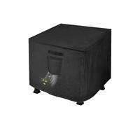 Outdoor Fire Pit - Durable Waterproof Round or Square Pit Lid with Windproof Straps | All Weather Dust and Rain Cover for Patio Heating or Garden Fireplace