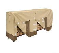 Outdoor Firewood Shed Cover Made from 210D Oxford Cloth with Water Resistant Coating and Ventilation to Keep Firewood Dry (8FT)